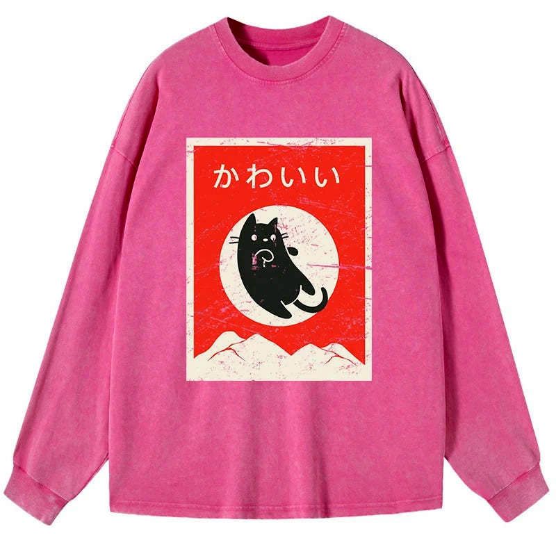 Vintage Japanese Cat Tee On Sale