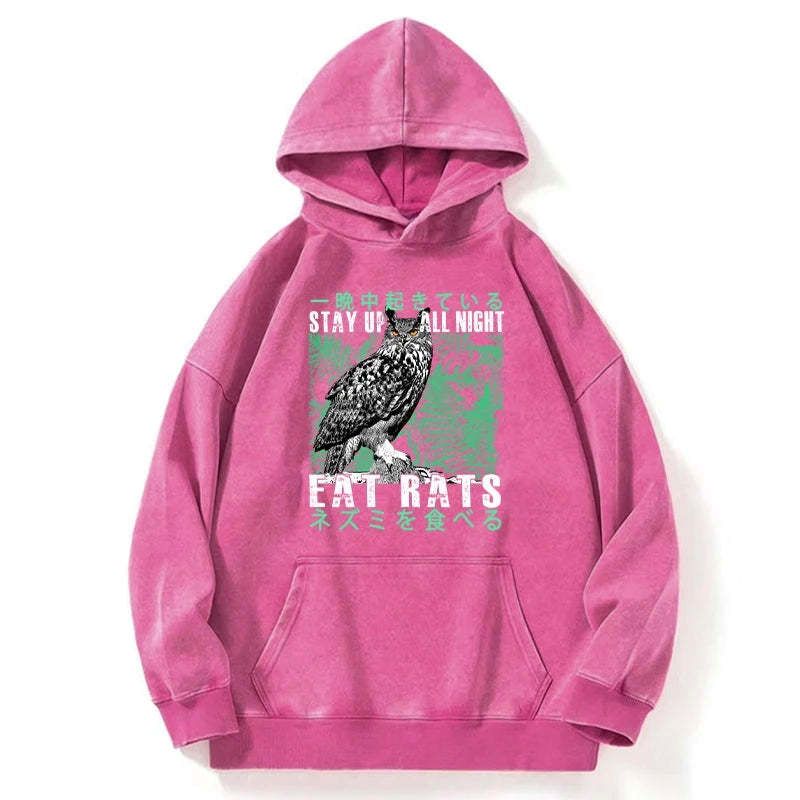 vintage japanese owl hoodie best seller