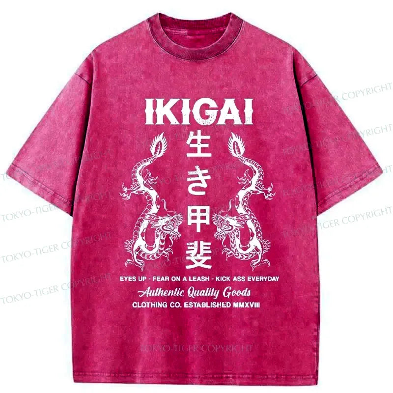 Kyoto-Lion Purpose In Life Washed T-Shirt