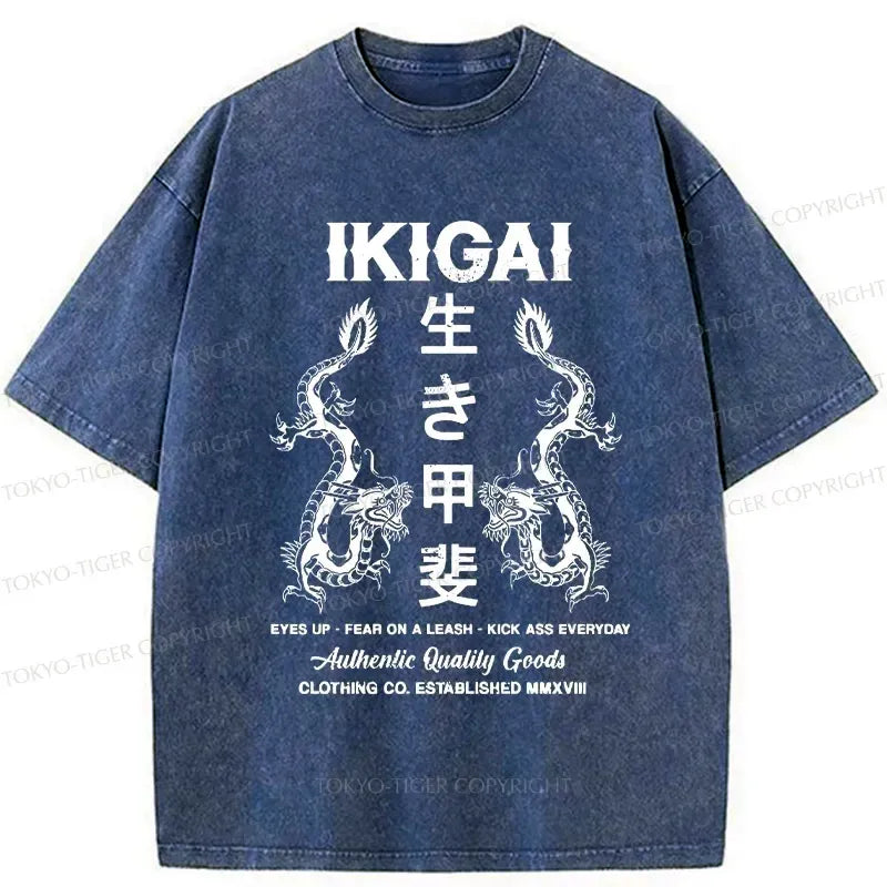 Kyoto-Lion Purpose In Life Washed T-Shirt
