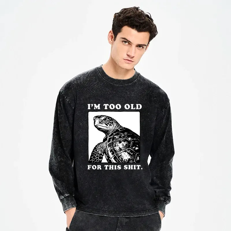 Kyoto lion turtle meme long sleeve tee