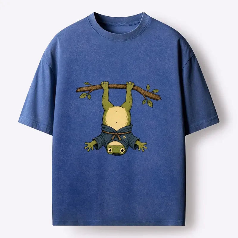 Japanese Tree Frog Washed T-Shirt