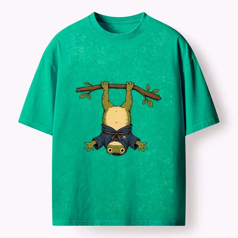 Japanese Tree Frog Washed T-Shirt