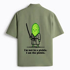 Funny Cucumber Samurai Work Shirt