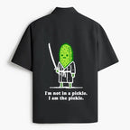 Funny Cucumber Samurai Work Shirt
