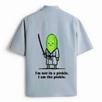 Funny Cucumber Samurai Work Shirt