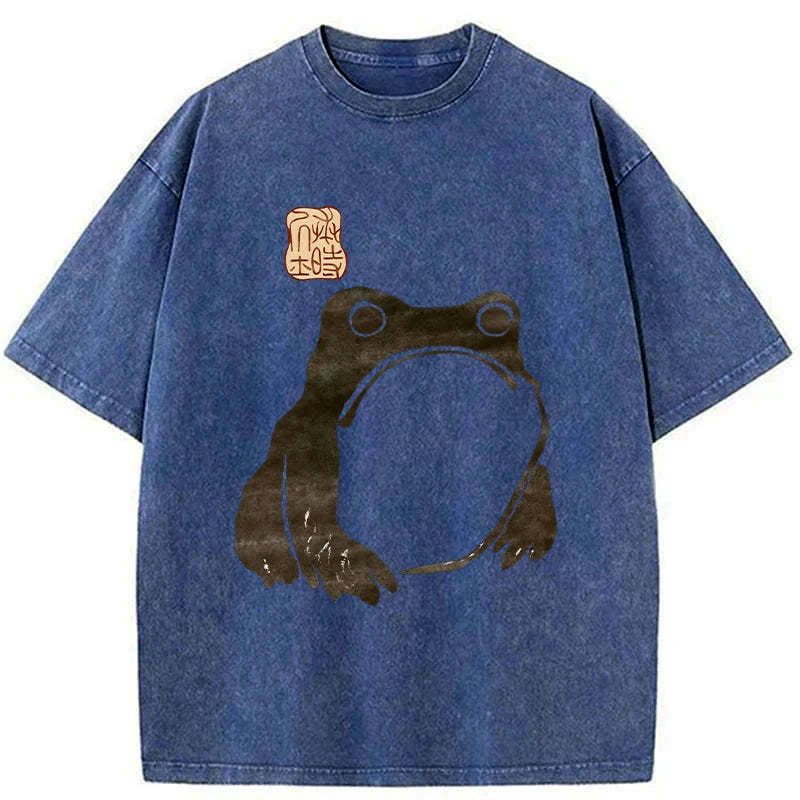 comfortable Japanese frog t-shirt gift