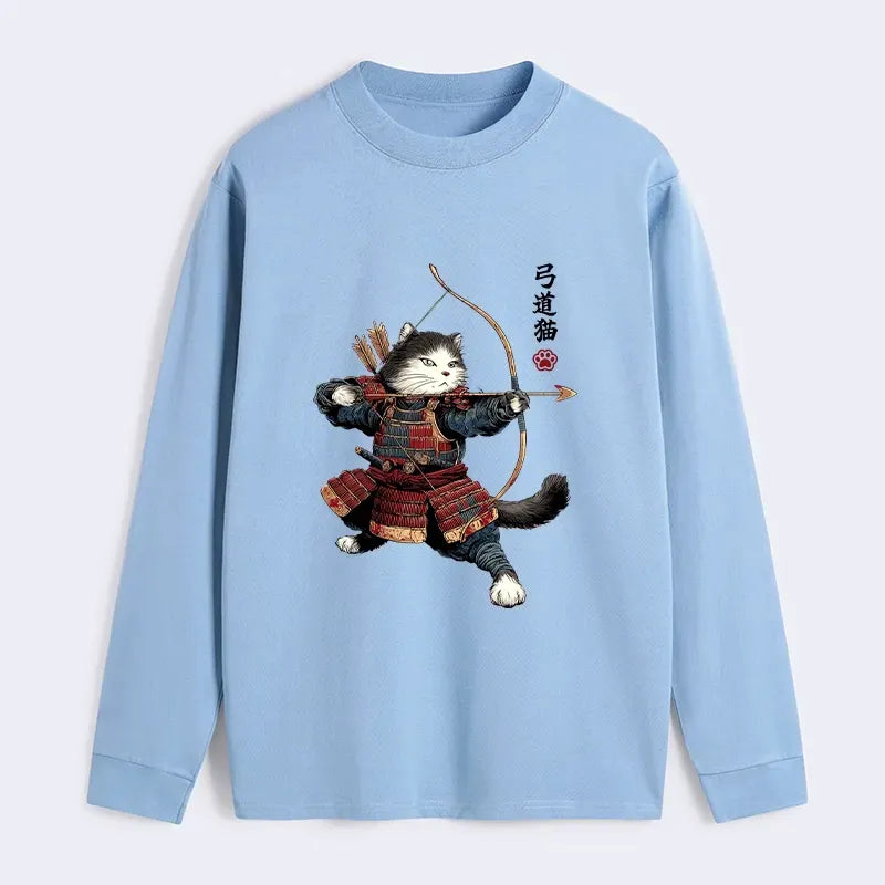 Samurai Cat Long Sleeve T-Shirt