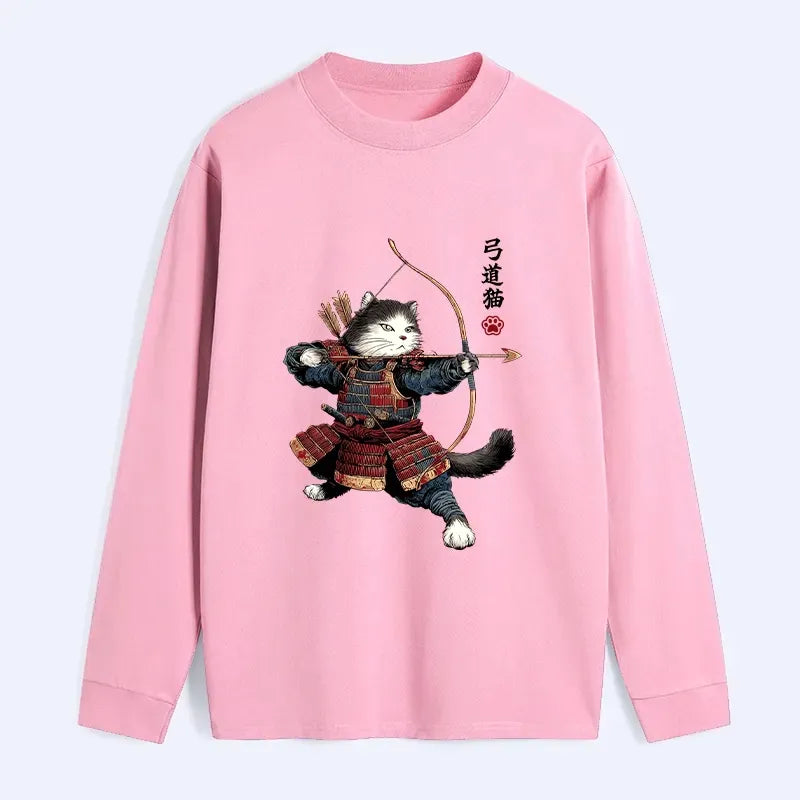 Unisex Samurai Cat Shirt Gift for Him