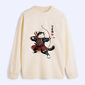 Kyoto-Lion Kyudo Samurai Cat Classic Long Sleeve T-Shirt