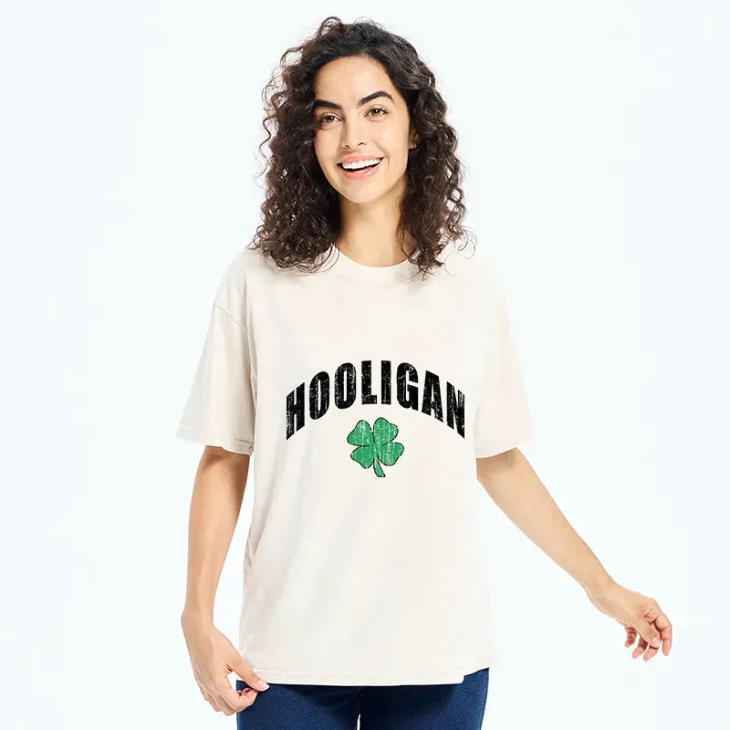 Kyoto-Lion Lucky Troublemaker Washed T-Shirt