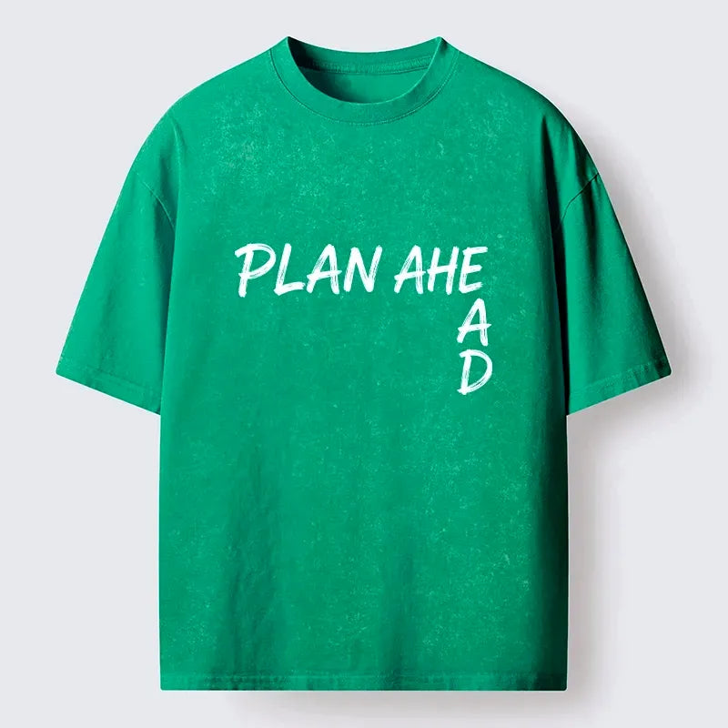 Kyoto-Lion Plan Ahead Do Not Rush Things Washed T-Shirt
