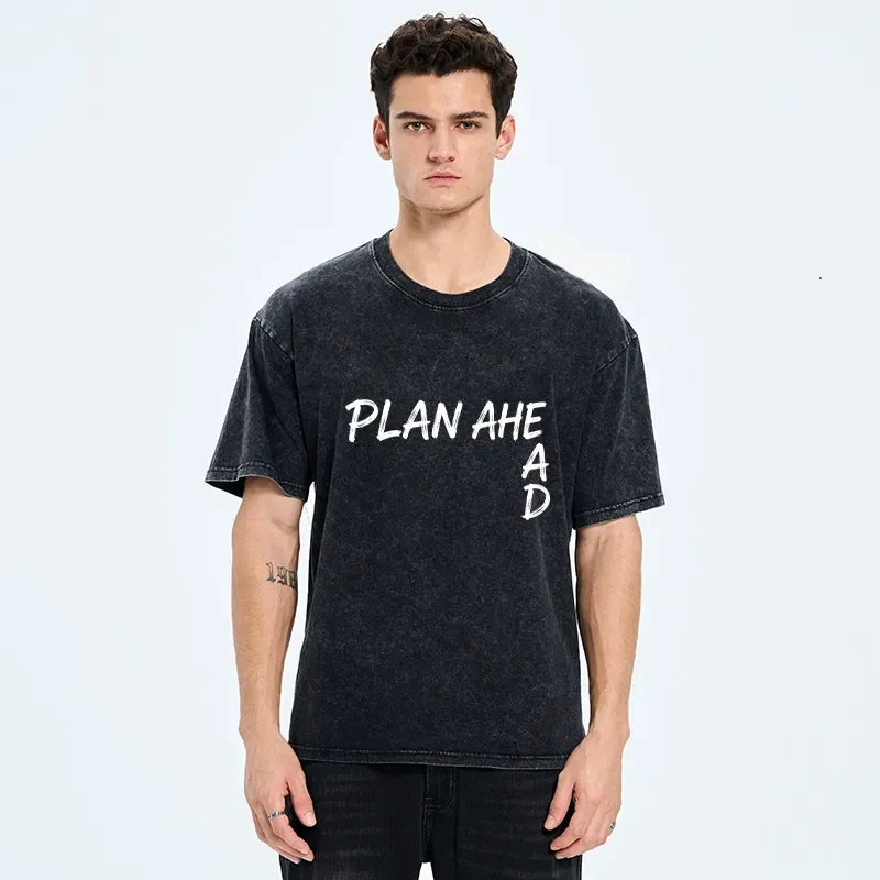 Kyoto-Lion Plan Ahead Do Not Rush Things Washed T-Shirt
