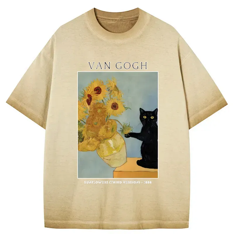 black cat t-shirt free shipping