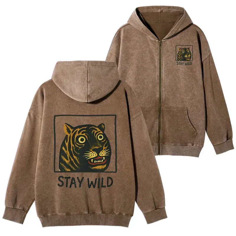 japanese tiger washed hoodie with free shipping