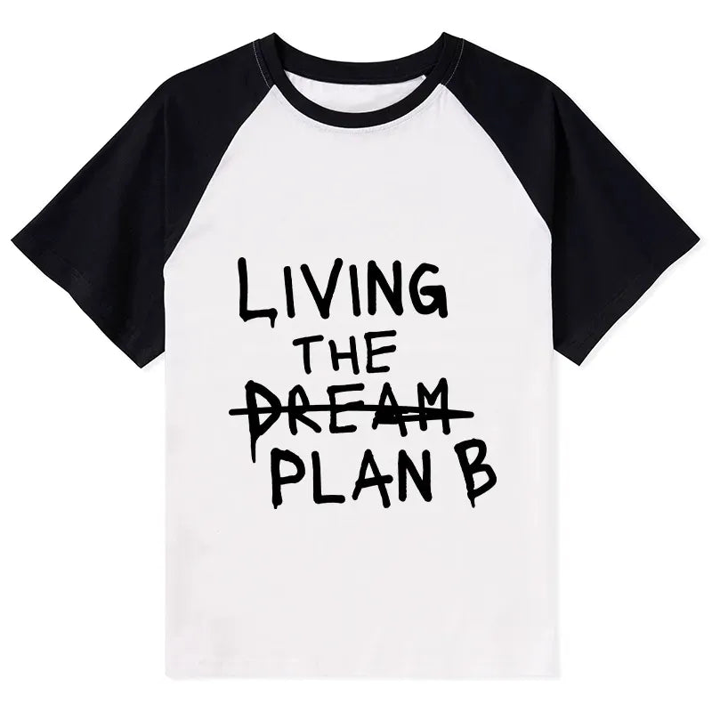 Unisex Cotton Raglan Tee for Summer Vacation
