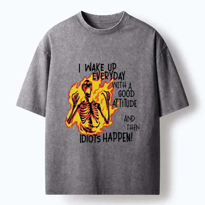 Bad Attitude Meme T-Shirt for Streetwear