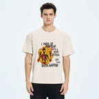 Kyoto-Lion Skeleton With Bad Attitude Meme Washed T-Shirt