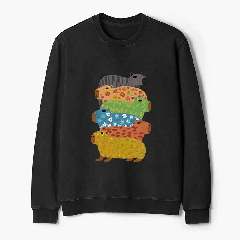 Washed Terry Sweatshirt for Everyday Wear