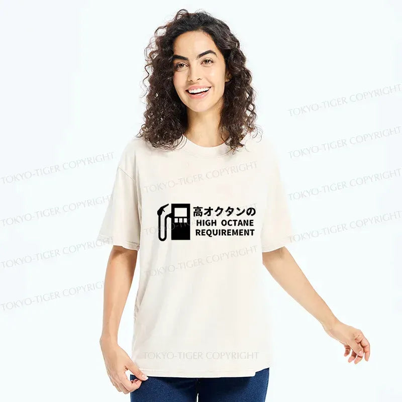 Japanese Washed T-Shirt for Daily Wear