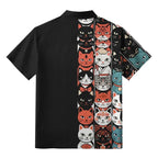 Kyoto-Lion Japanese Cat Portrait Collection Button-up Shirt
