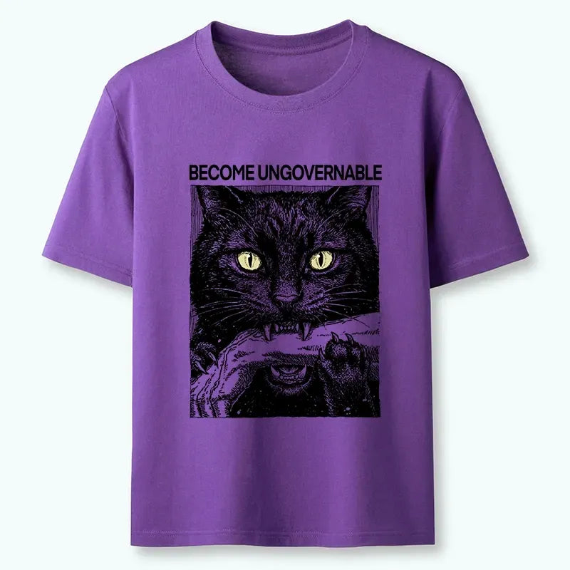Kyoto-Lion Tough Black Cat Unstoppable Vibe Classic T-Shirt