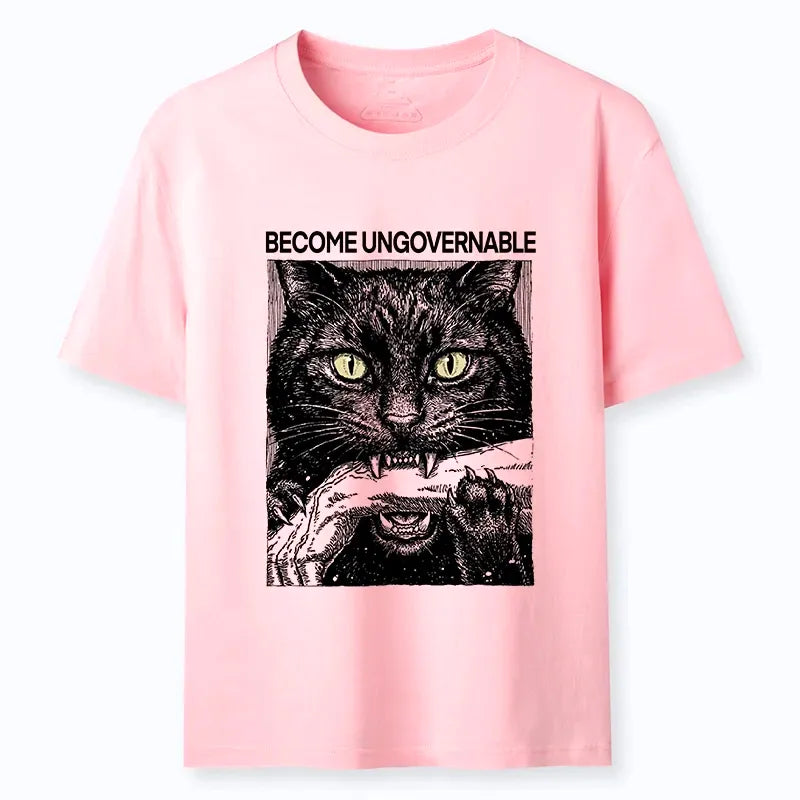 Kyoto-Lion Tough Black Cat Unstoppable Vibe Classic T-Shirt