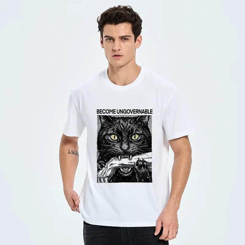 Kyoto-Lion Tough Black Cat Unstoppable Vibe Classic T-Shirt