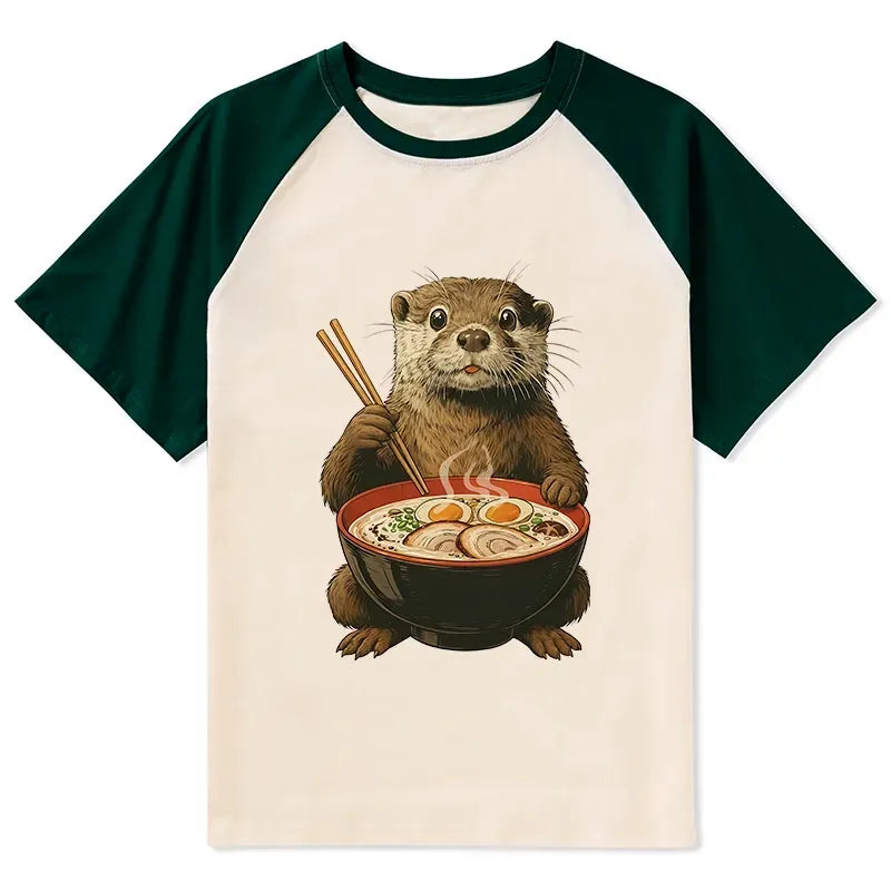 Japanese Otter T-shirt for Gift Idea
