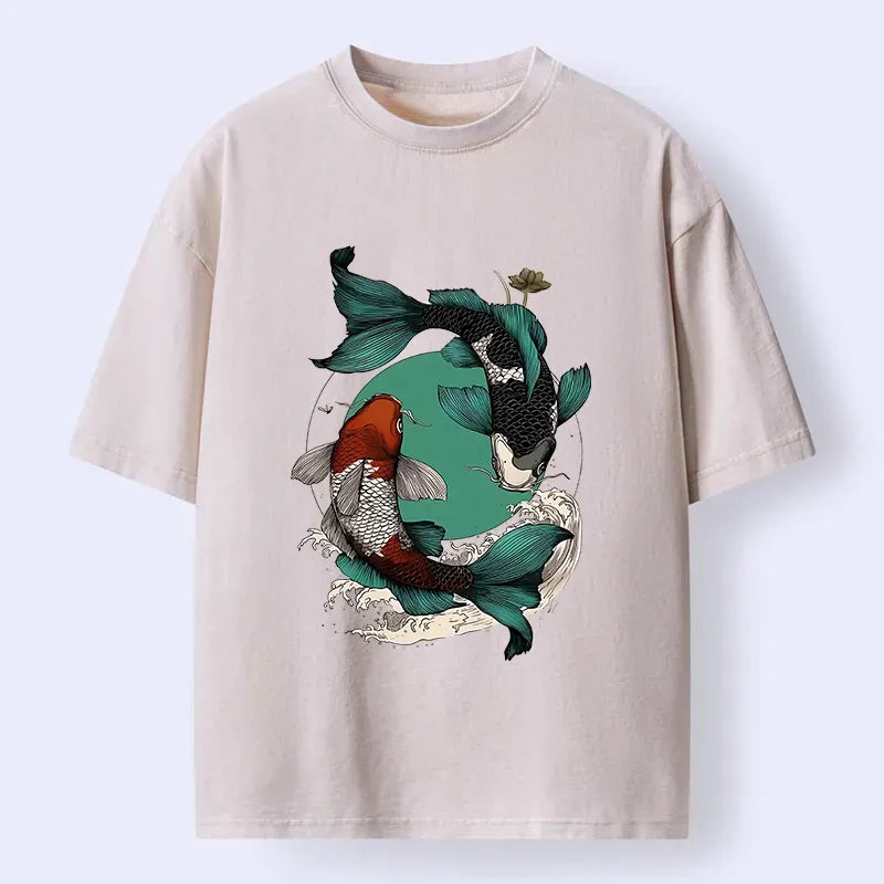 Best Seller Japanese YinYang Koi T-Shirt