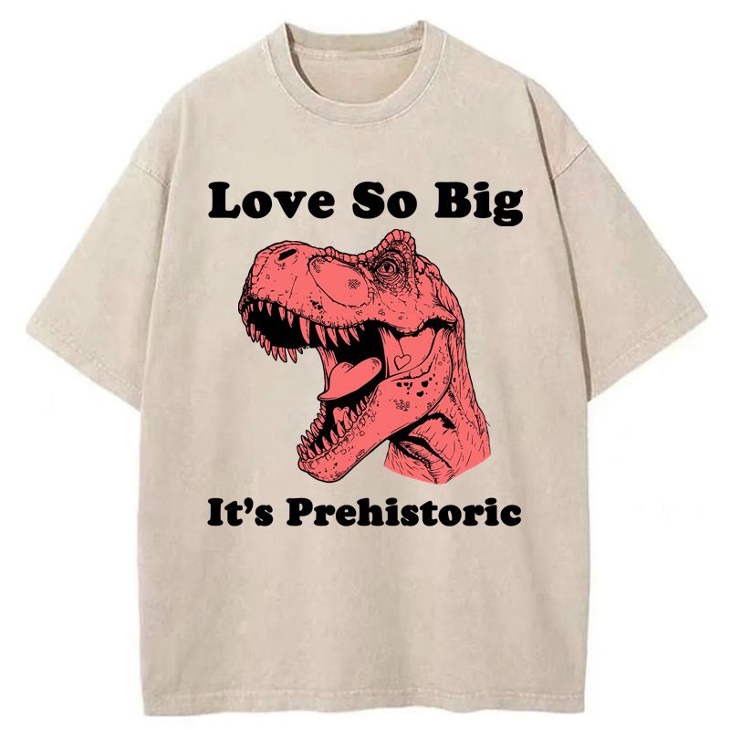 Prehistoric love t-shirt gift for him