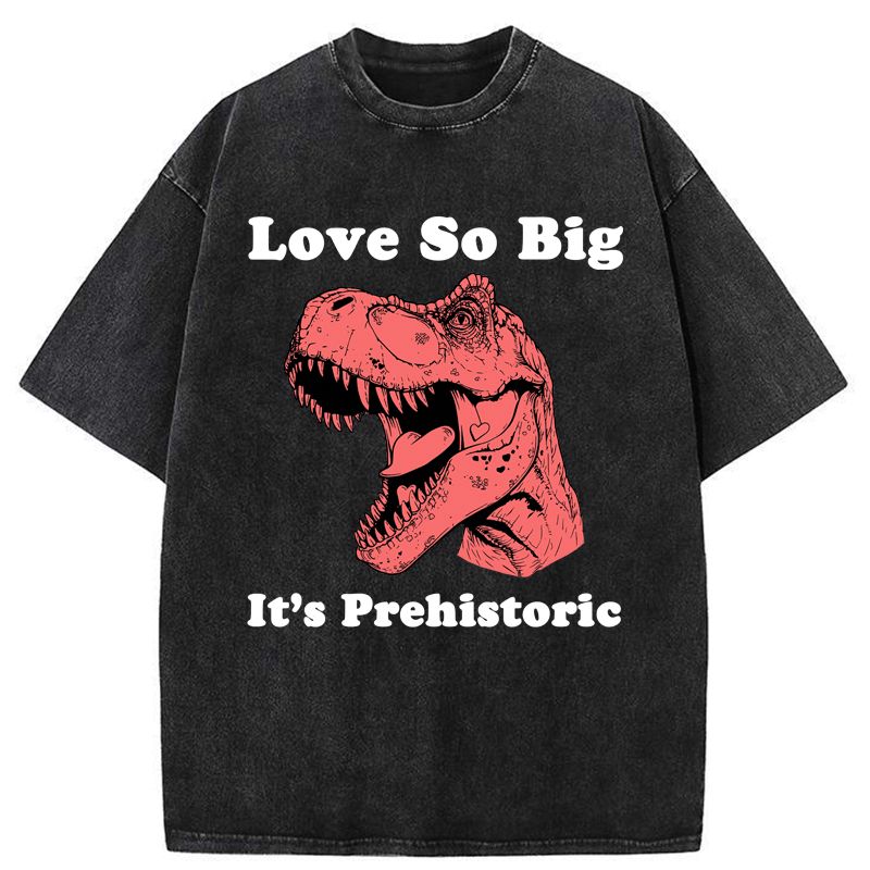 Prehistoric love t-shirt gift for him