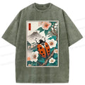 Washed Japanese T-Shirt with Free Shipping