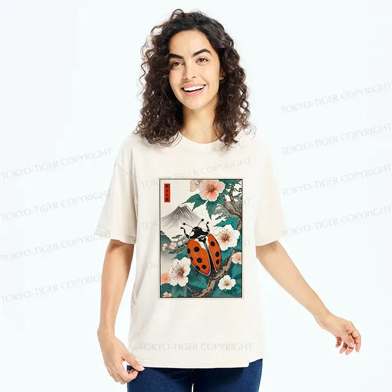 Kyoto-Lion Ukiyo-e T-Shirt for Summer