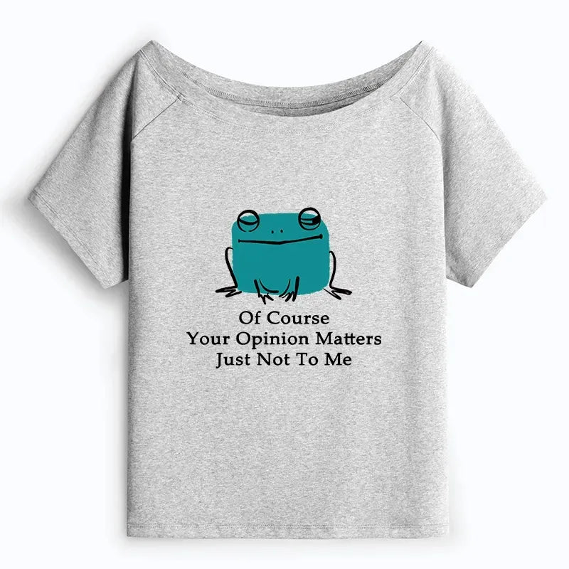 Cool Frog Off Shoulder T-Shirt Best Seller