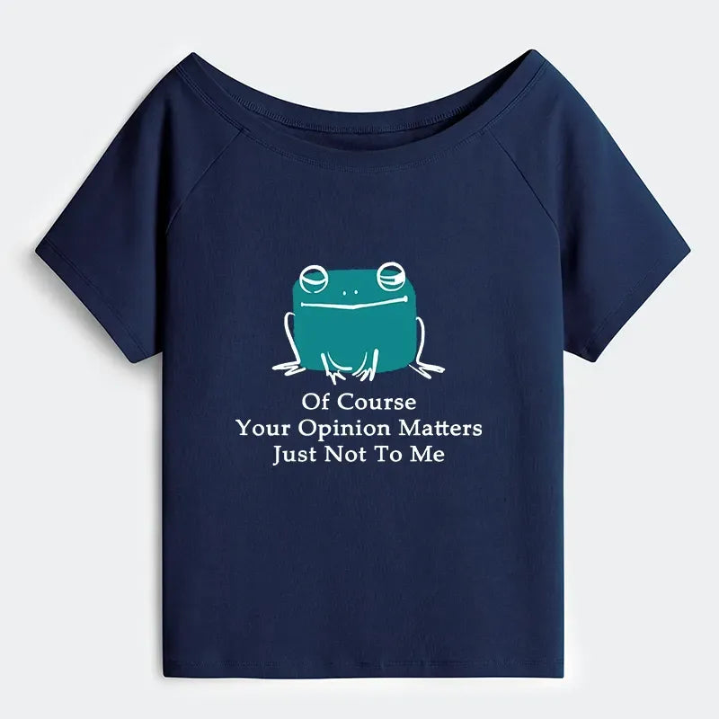 Cool Frog Off Shoulder T-Shirt Best Seller
