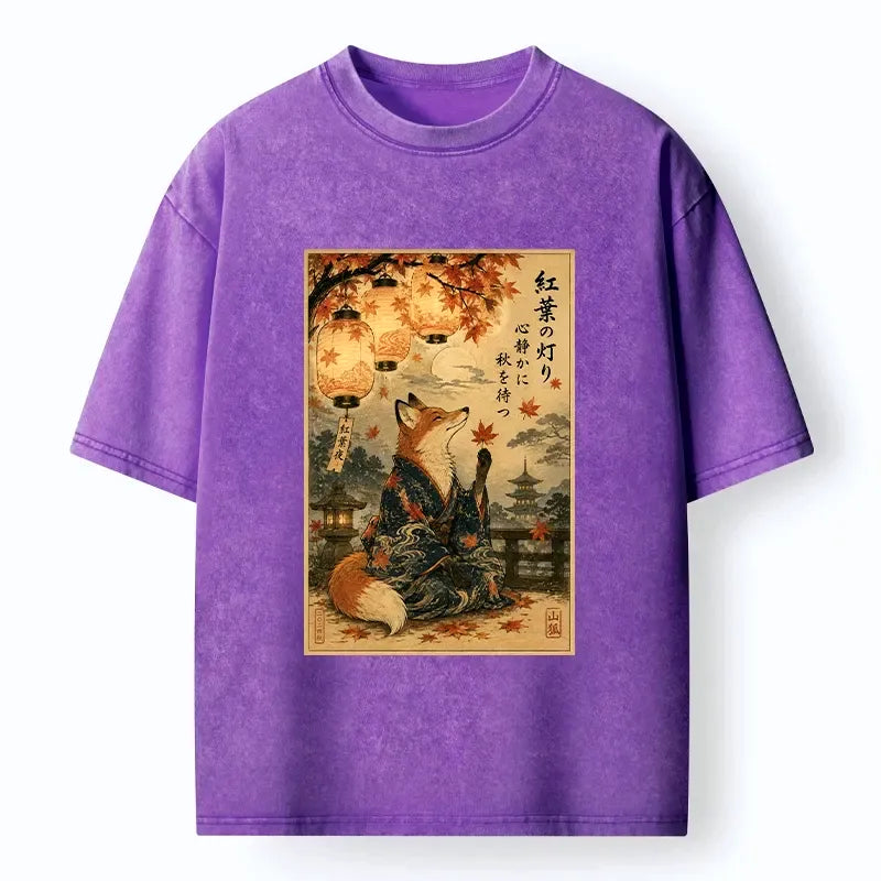 Vintage Japanese Woodblock Print Tee for Summer