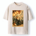 Vintage Japanese Woodblock Print Tee for Summer