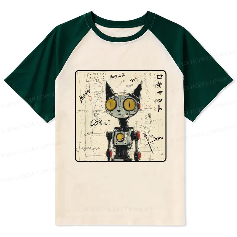 Summer Japanese Cat Shirt for Vacation