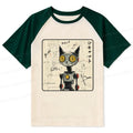 Summer Japanese Cat Shirt for Vacation