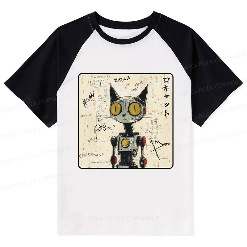 Summer Japanese Cat Shirt for Vacation