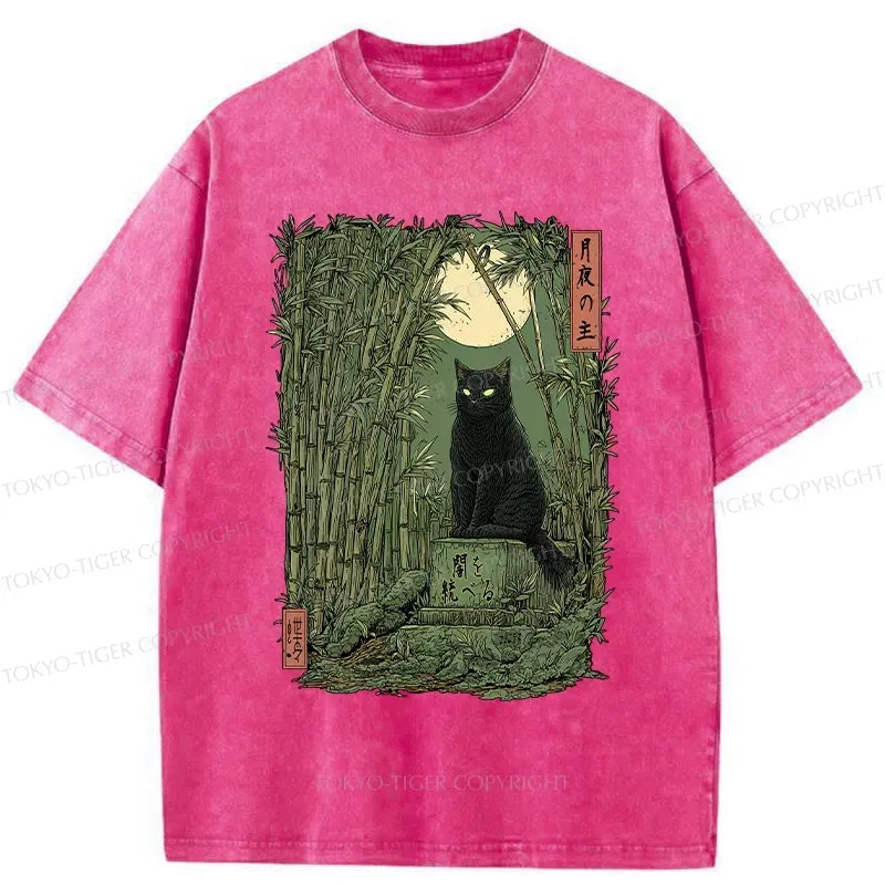 Vintage Ukiyo-e Cat T-Shirt for Summer Vacation
