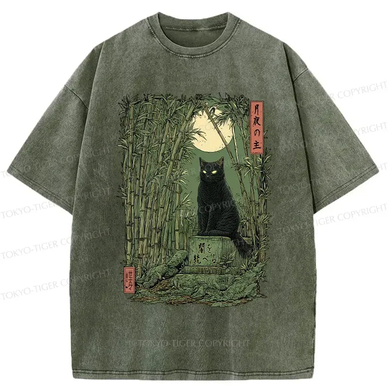 Vintage Ukiyo-e Cat T-Shirt for Summer Vacation