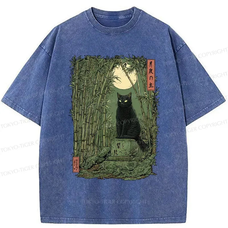 Vintage Ukiyo-e Cat T-Shirt for Summer Vacation