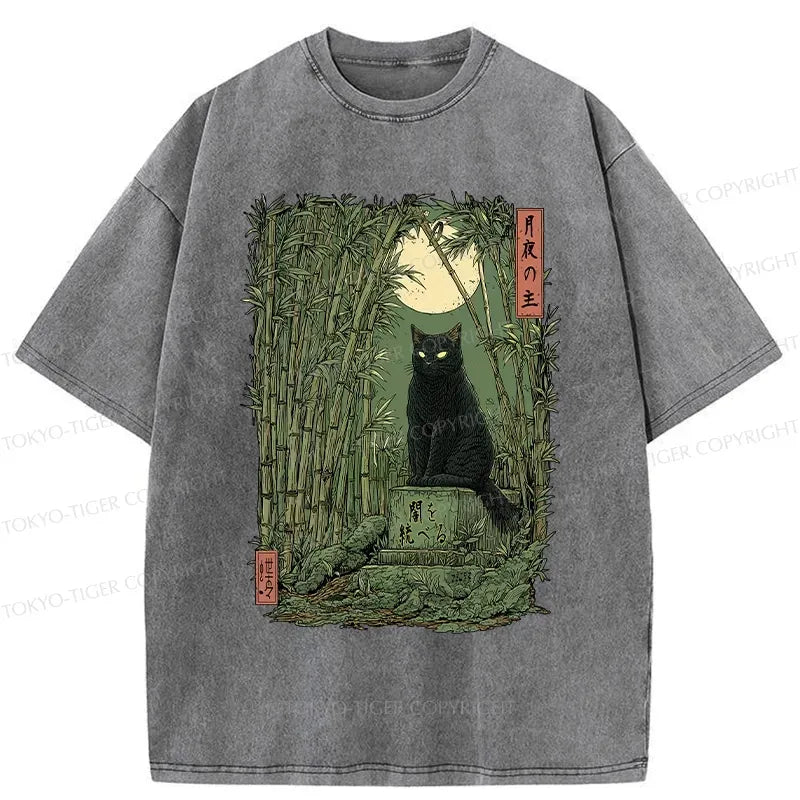 Vintage Ukiyo-e Cat T-Shirt for Summer Vacation