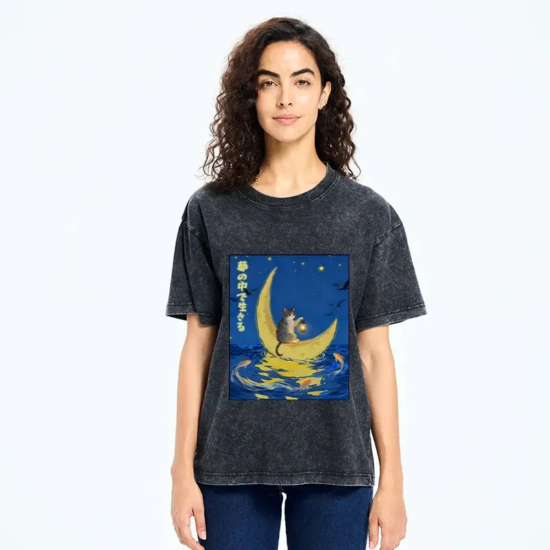 Japanese Cat T-Shirt with Free Shipping