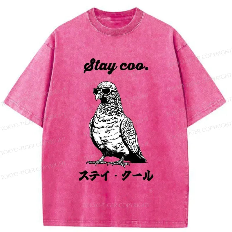 Japanese Washed Pigeon T-Shirt for Daily Wear