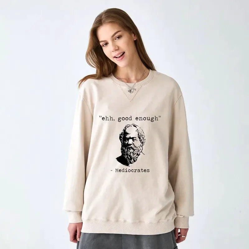 Washed Terry Unisex Sweatshirt for Streetwear