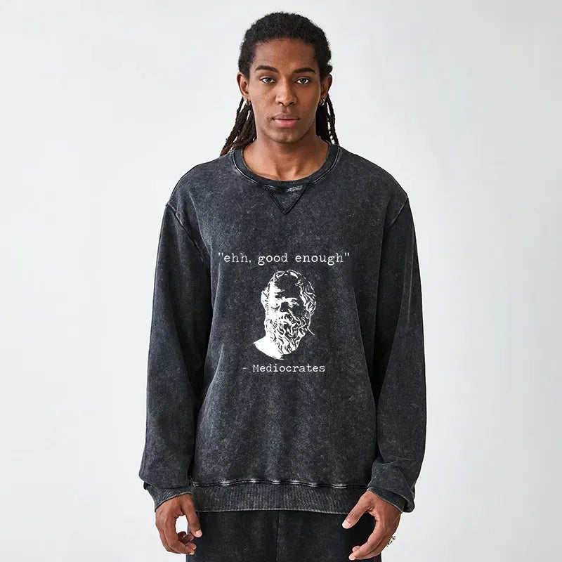 Washed Terry Unisex Sweatshirt for Streetwear