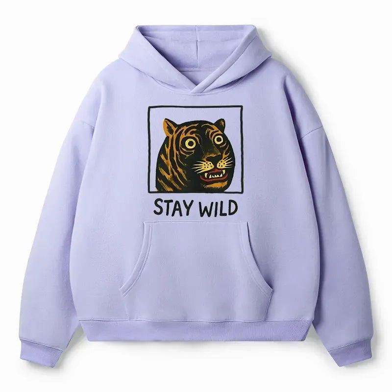Japanese Tiger Fleece Hoodie for Winter